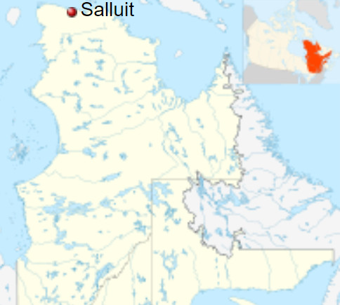 Map of Salluit, Nunavik